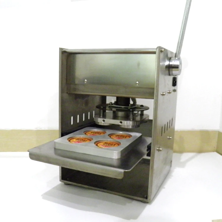 

pneumatic manual ice cream pp cup sealing machine