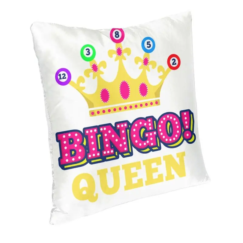 Bingo Queen Bingo Player Paper Game Nordic Pillow Cover Bedroom Decoration Chair Cushion