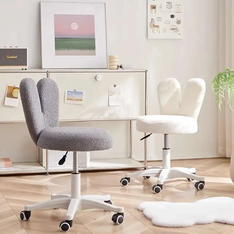

Modern Accent Vanity Chair Luxury Wheels Dressers Hotel Space Saving Minimalist Stool Ergonomic Relaxing Muebles Salon Furniture