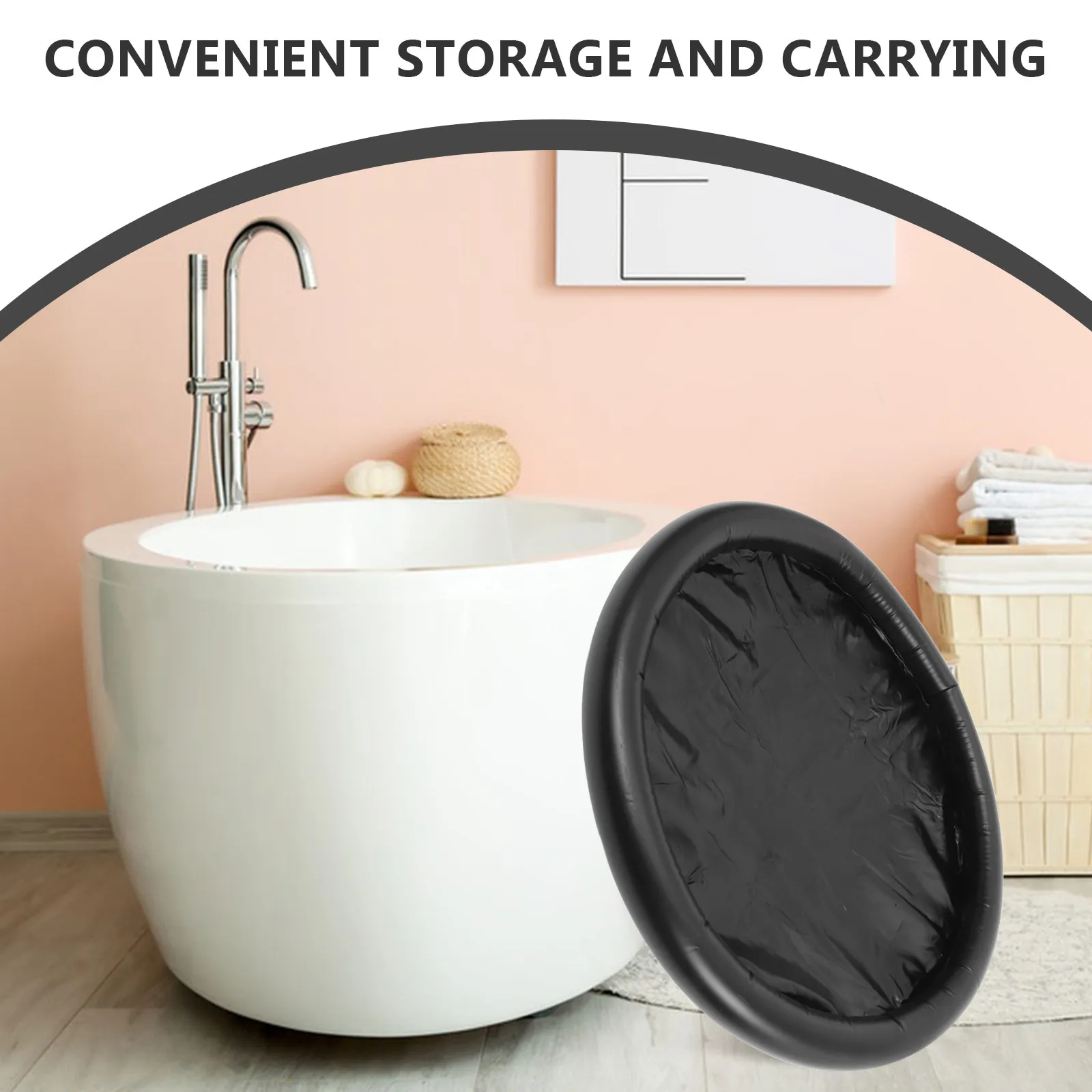 Foldable PVC Soaking Tub Cover Inflatable Lid Portable Collapsible Bath Tub Ice Bath Lid Foldable Bathtub Cover