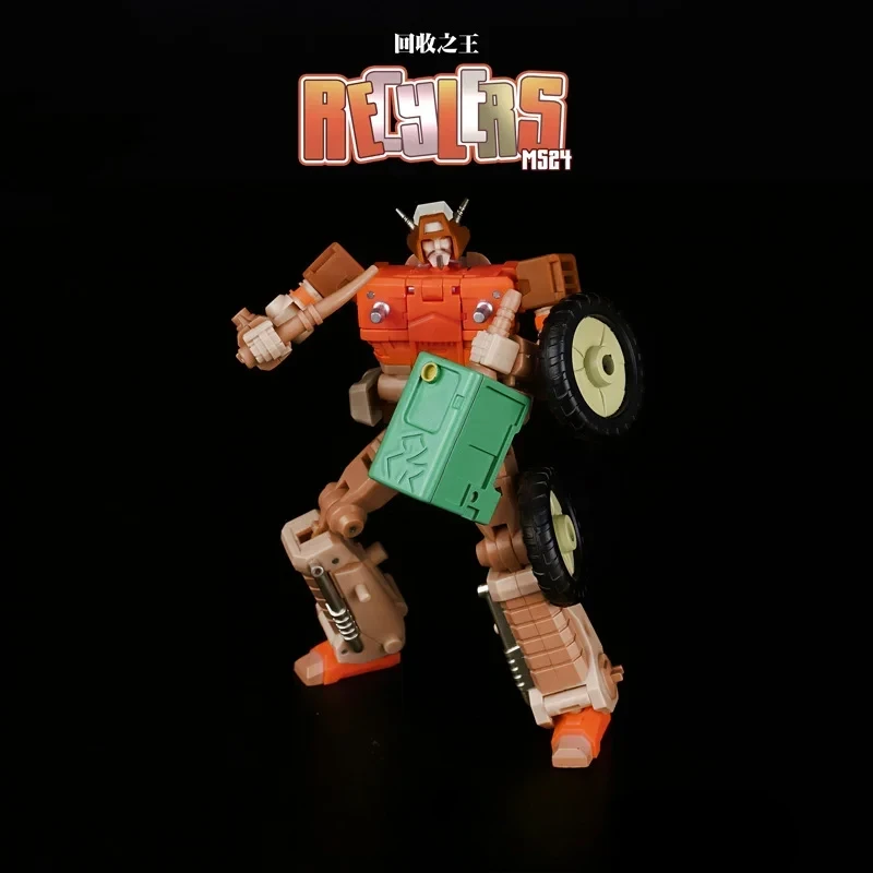 Nowa zabawka transformacyjna Mini Robot MechFans MS24 MFT MS-24 Mechanik Recylers Figurka akcji Model kolekcja prezent
