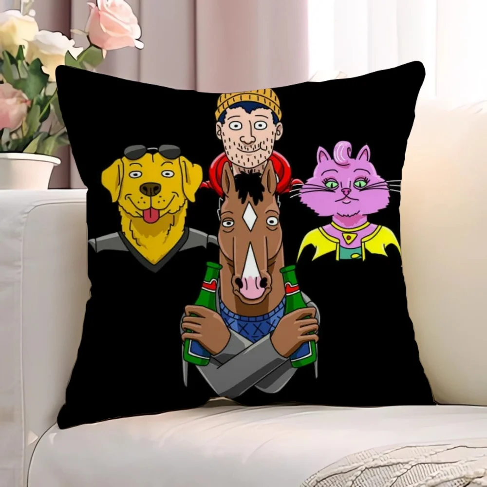 B-BoJack HorsemanS Cushions Home Decor Decorative Pillows for Bed Cushion Cover 45x45cm Throw Pillow Covers Pillowcase Sofa Body