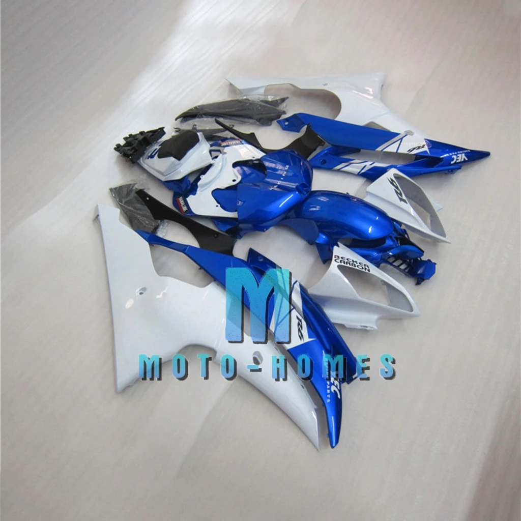 Injection ZXMT Fairings 2008 2009 2010 2011 2012 2013 2014 2015 2016  YZF R6 for YAMAHA Body Repair Aftermarket Set Blue White