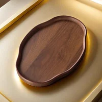 Wooden Decorative Serving Tray for Coffee Table and Home Decor Fruit Platter Decor Trays Serving Ware Food Dish Serving Platters - Image 6