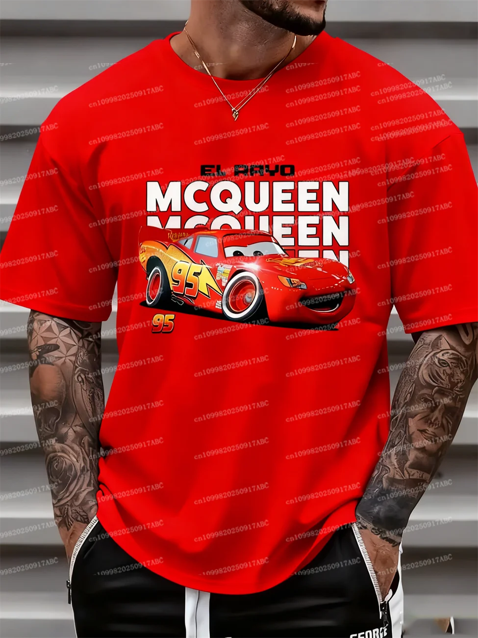 

Летняя мужская футболка с изображением автомобиля Lightning McQueen, рубашка унисекс Y2k, женская футболка, топ большого размера, уличная одежда, летняя детская футболка с коротким рукавом