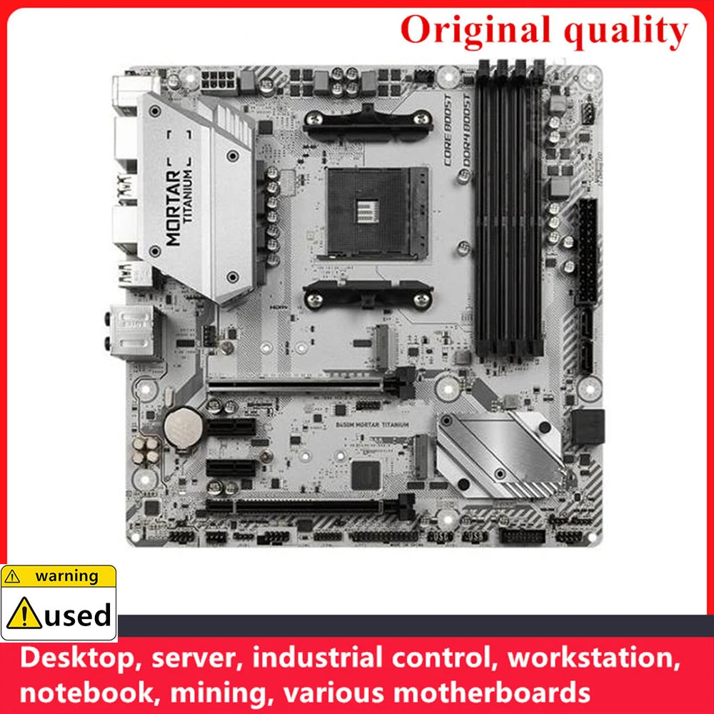 For B450M MORTAR TITANIUM Motherboards Socket AM4 DDR4 128GB For AMD B450 Desktop Mainboard M,2 NVME USB3.0