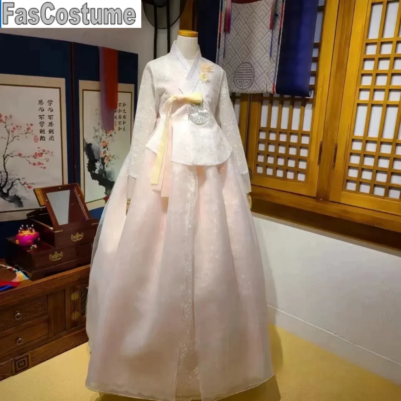 

FasCostumeHanbok Yanji Korean costume aristocratic princess ancient style photo new ancient palace Korean version of the costume