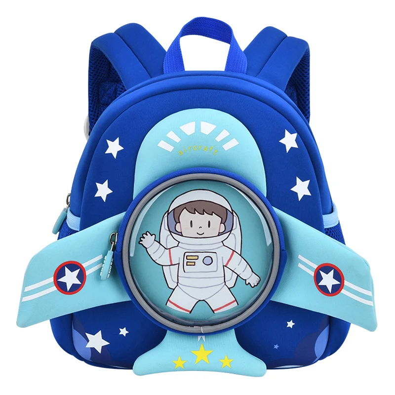 3D Cartoon Plane Toddler Kids School Backpacks for Boys Fashion Children Bags Girls Kindergarten Aircraft Bag Mochila Infantil