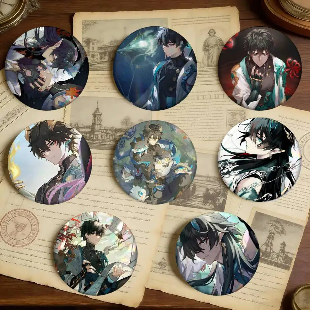 Game Honkai Star Rail Dan Heng Badges 25 32 44 58 75 Mm Round Cosplay Pin Bag Decor Fans Collect Friends Gifts Brooch Souvenir