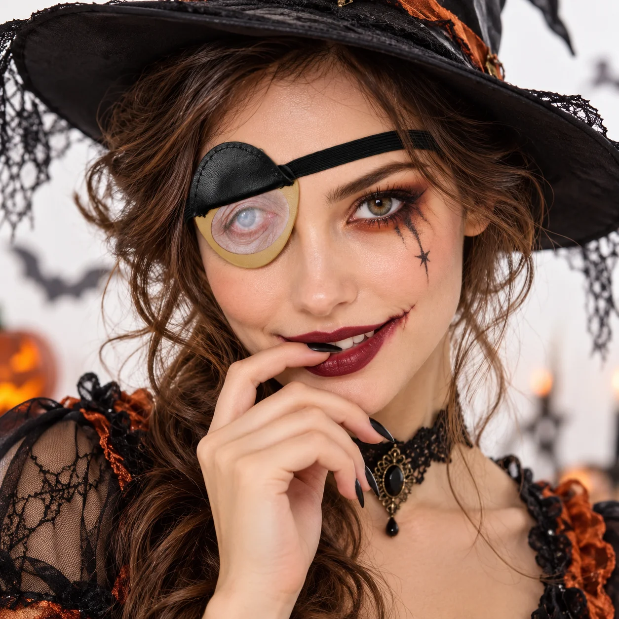Costumes - غطاء عين قراصنة من الجلد الصناعي