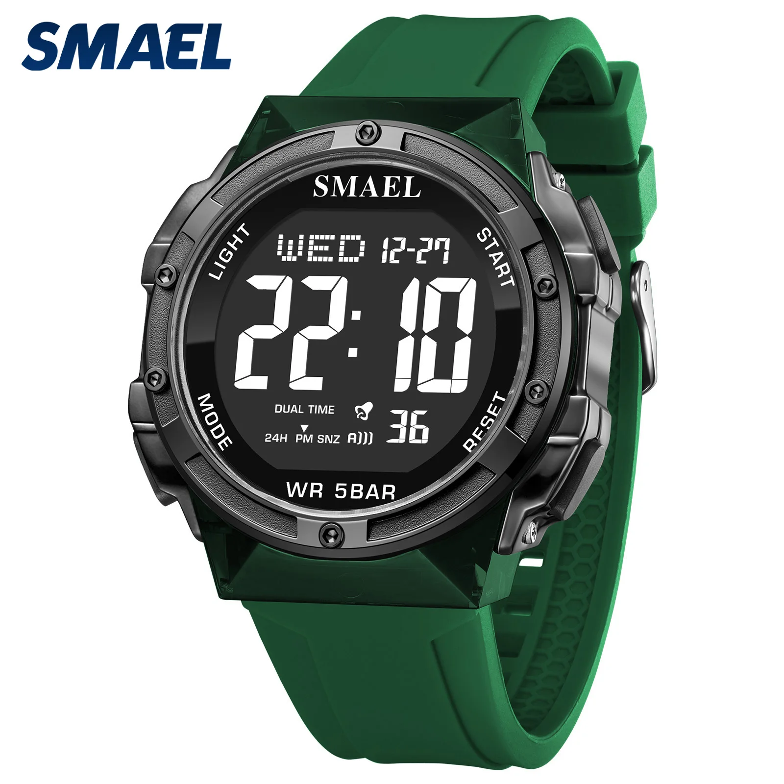 

SMAEL 8112 будильник цифровые часы военные армейские секундомер мужские наручные часы цифровые часы светодиодные 50 м водонепроницаемые спортивные часы