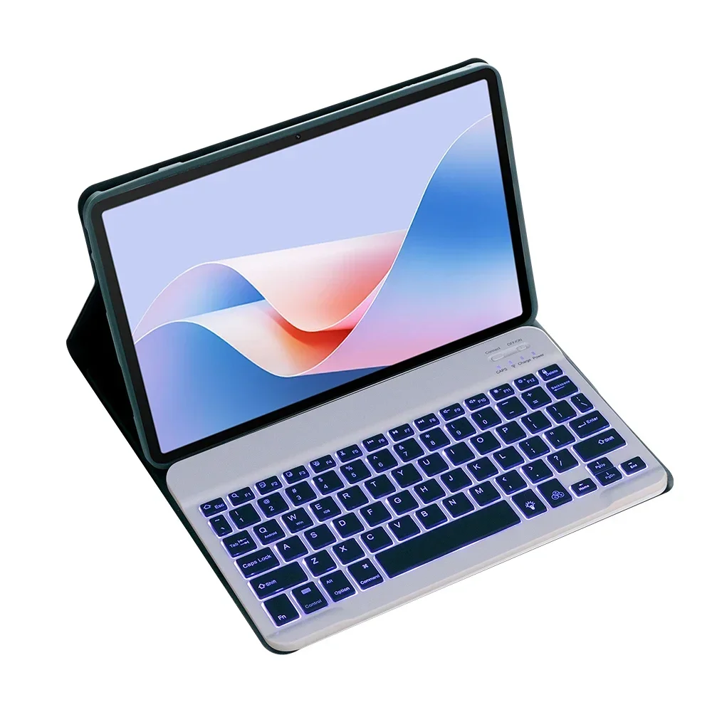 

Magnetic Removable Wireless Bluetooth PU Leather Stand Backlight Keyboard Case for Amazon Fire Max 11(11-inch) Tablet cover