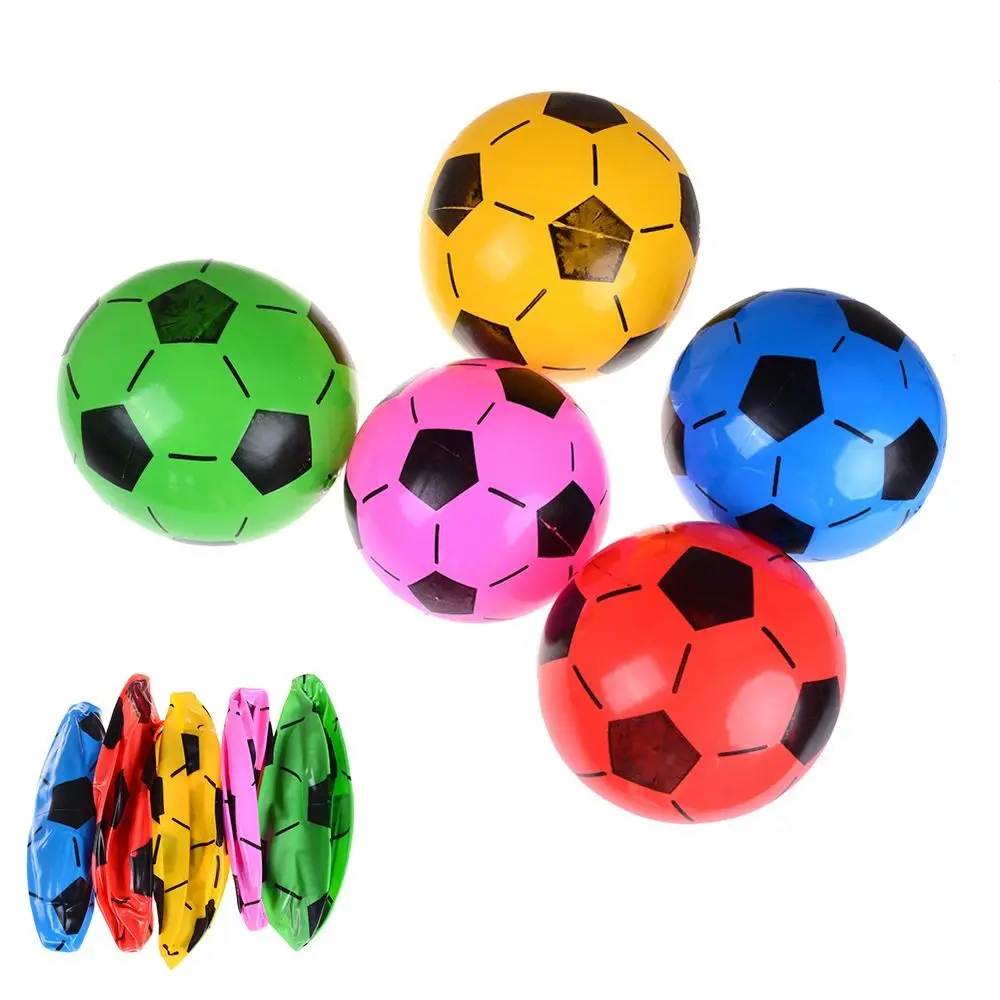 Inflatable Football Kids Sports Beach Ball Elastic Rubber Children Toy Balls  Outdoor Games Beach Sport Ball Toys