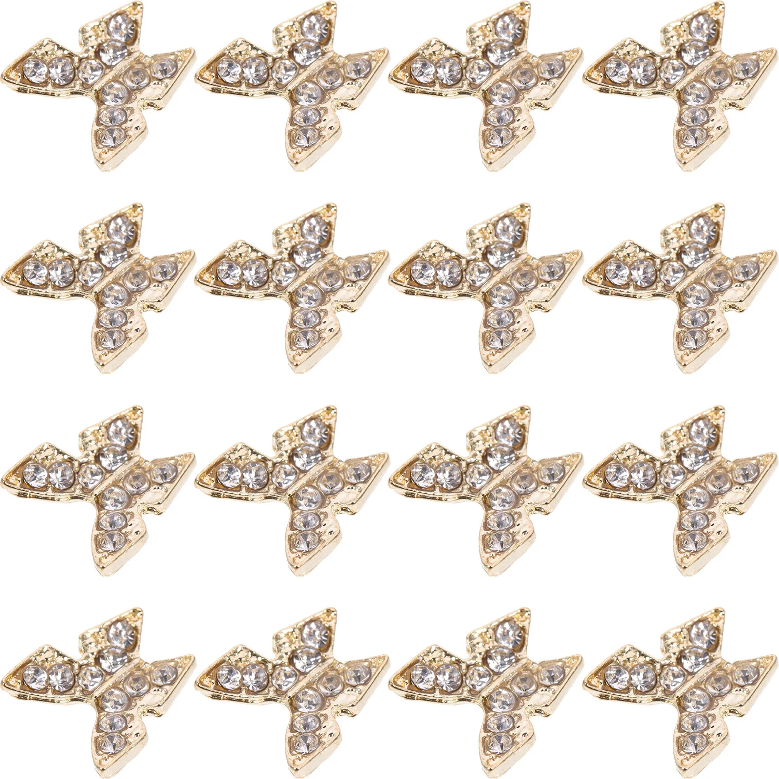 

20pcs Alloy Butterfly Decor Metal Nail Studs Diy Wear-Resistant Party Holiday Nail Art Adorable Delicate Stylish Accessories
