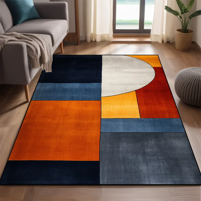 Modern Nordic Style Carpet for Rooms Washable Large Living Room Carpet Color Coffee Tables Mat Non-slip Cloakroom Decor Rugs 러그