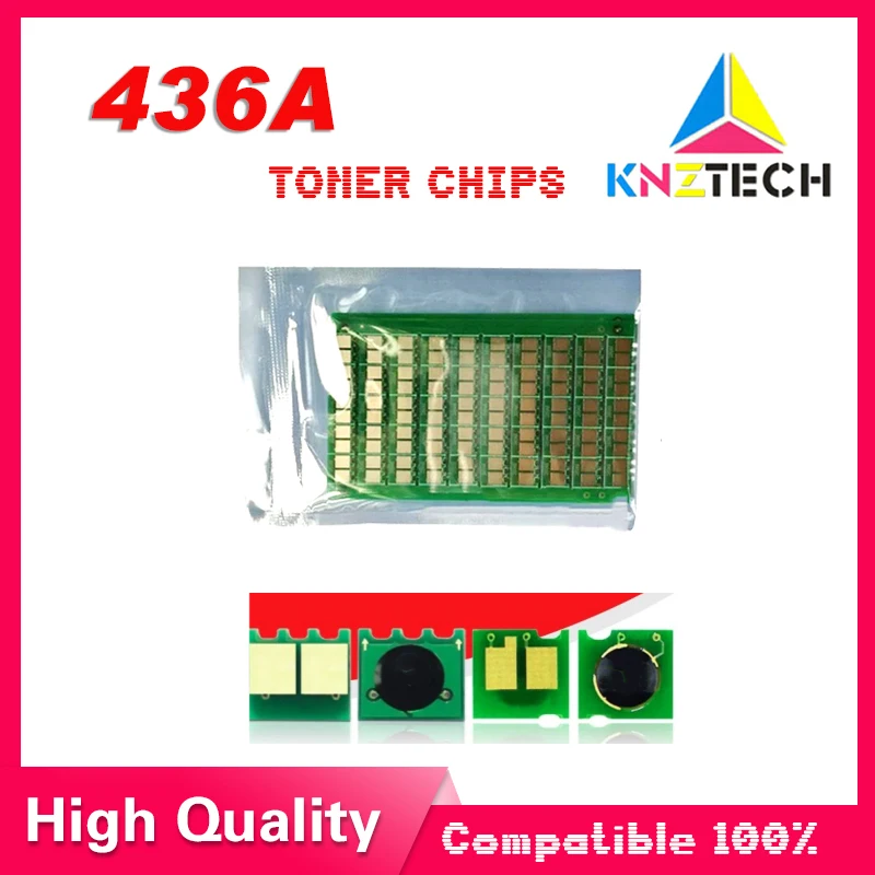 436A toner chip compatible for Black Toner Cartridge chips For HP LaserJet P1102w P1103 P1104 P1104w P1106w CB436A drum chip