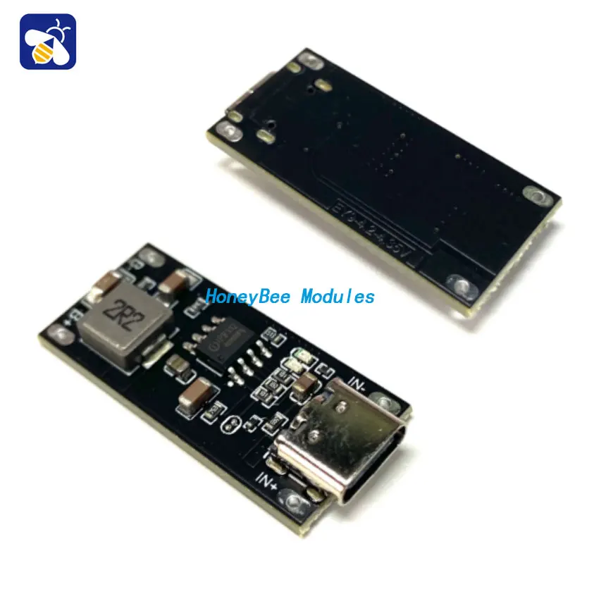 Полимерная-Тройная-литиевая-батарея-p2312-плата-для-быстрой-зарядки-3-А-5-В-до-42-в-435-в-Тип-c