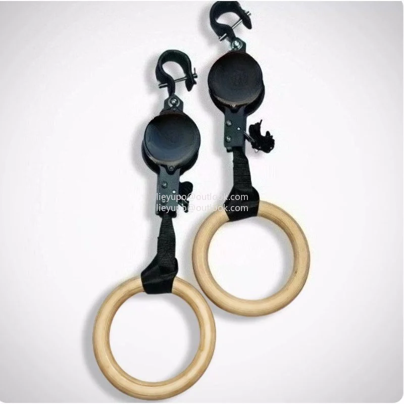 Weight fitness training gymnastics rings gym rings adjustable digital strap pull ring suit workout