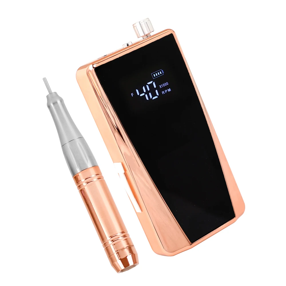 

Поставка ногтей, 65 Вт, бессердечный двигатель, шлифовальная машина для ногтей, профессиональная аккумуляторная дрель для ногтей, 40000 об/мин, с базовой станцией для часов