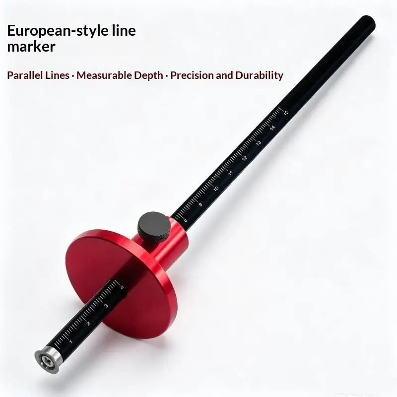 Hot Sale Wheel Marking Gauge Woodworking Scriber Wood Marking Tools With Inch/ MM Scale Parallel Line Drawing Mortise Measuring