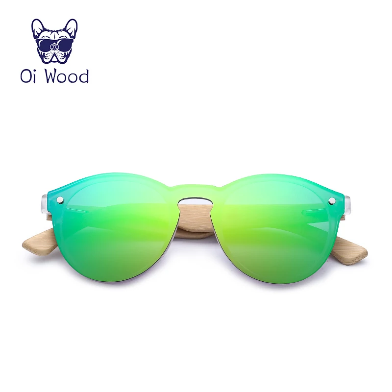 Oi Wood Polarized Bamboo Sunglasses Multi Color Uv Sun Glasses Driving Wind Lenses Trend Ladies Outdoor Personality Sunglasses