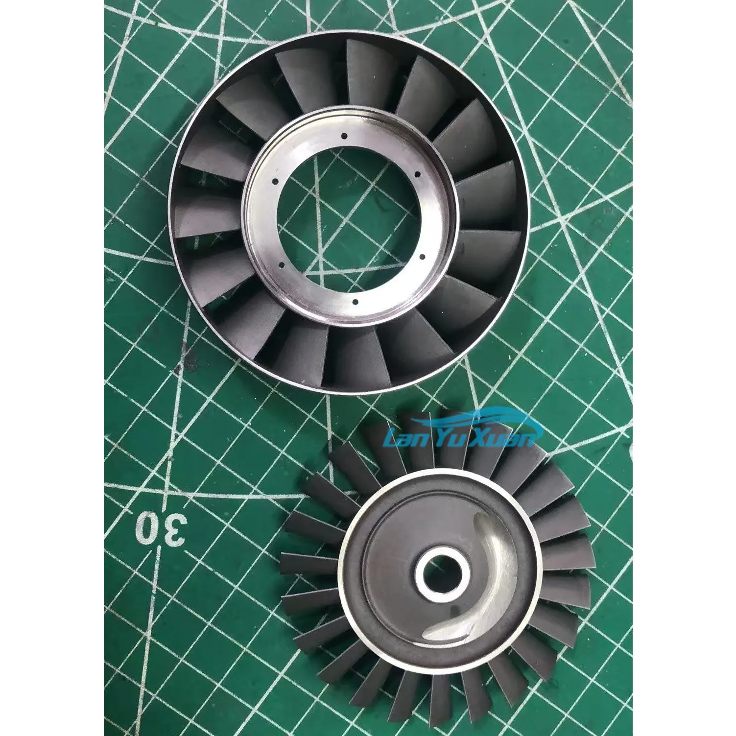 Dia 70mm Turbine Wheel and NGV for 18KG Thrust RC Mini Turbo Jet Engine GR180 DIY Spare Parts