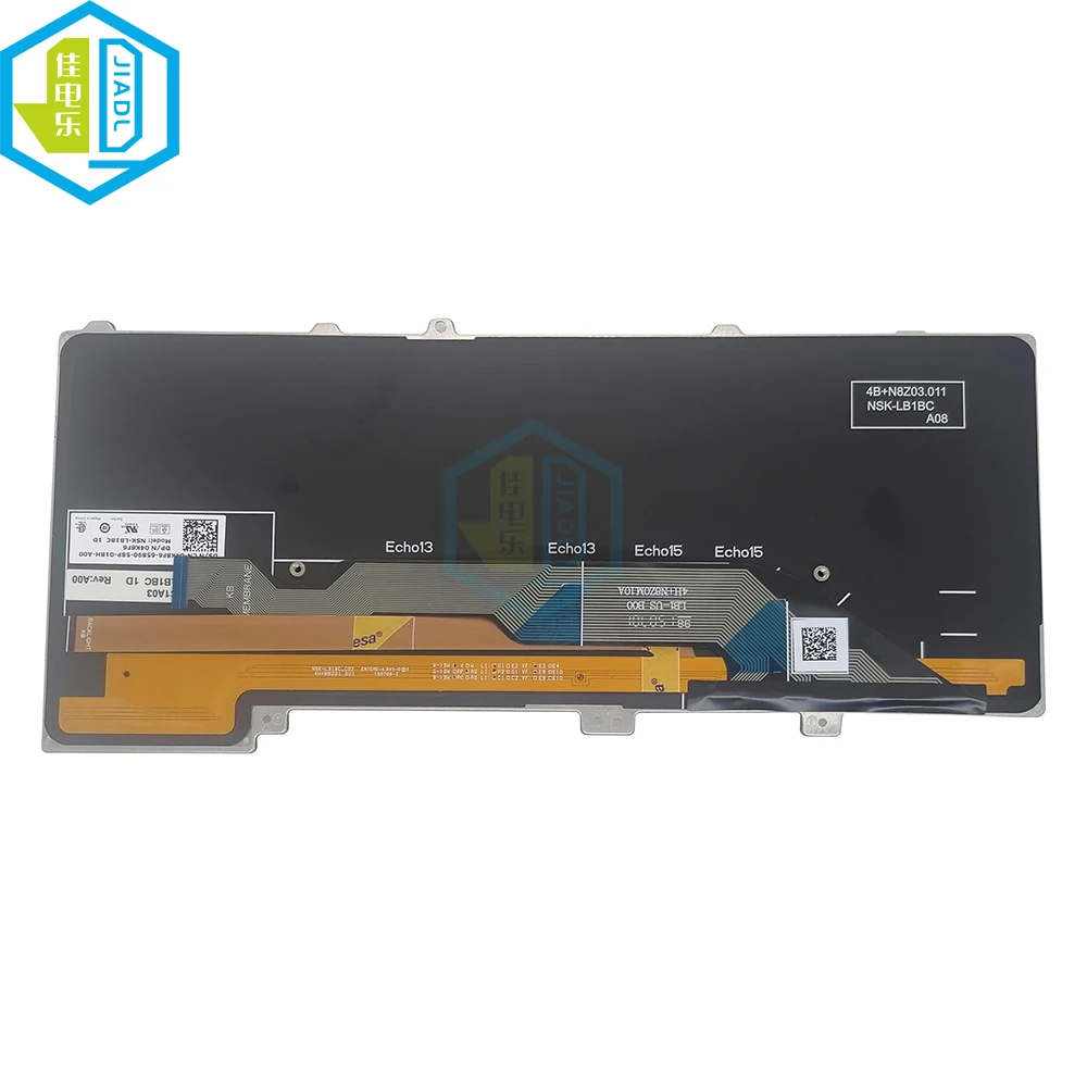 Imagem -04 - Teclado Retroiluminado para Laptop Inglês Nós para Dell Alienware 15 13 r1 r2 04k8f6 4k8f6 Nsk-lb1bc