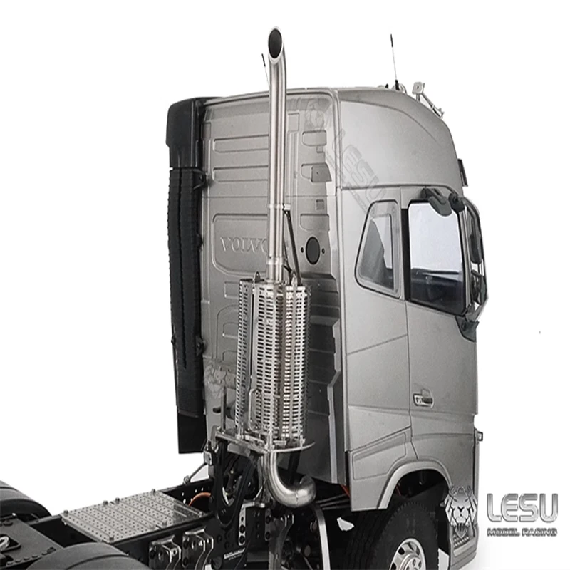 LESU G-6159 Tamiya 1/14 F-16 원격 제어 트랙터 트럭 모델 배기 굴뚝 금속 부품 또는 DIY 수정 액세서리