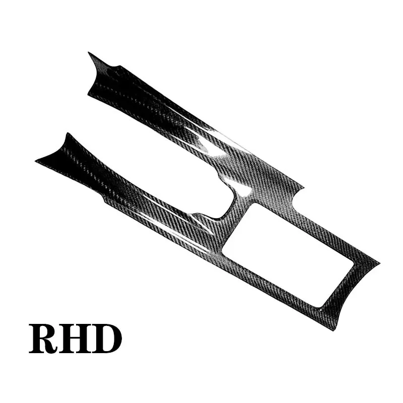 STLFFor Nissans GTR R35 2008–2016, Carbonfaser-Controller-Panel-Rahmen, dekorativer Aufkleber, Innenschalthebelverkleidung