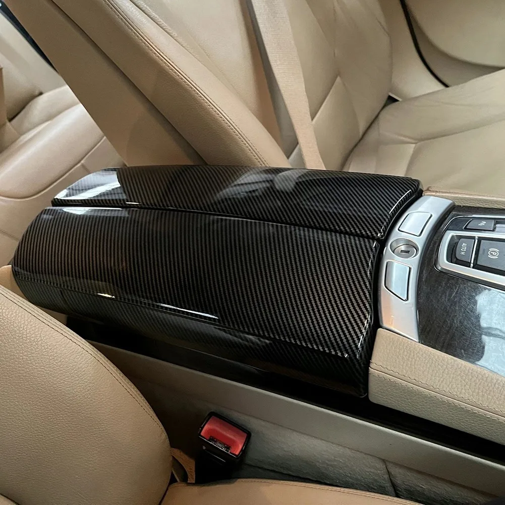 غطاء حماية صندوق مسند ذراع وحدة التحكم المركزية للسيارة ، نوع ABS ، بي ام دبليو 7 F01 F02 Series-Snap