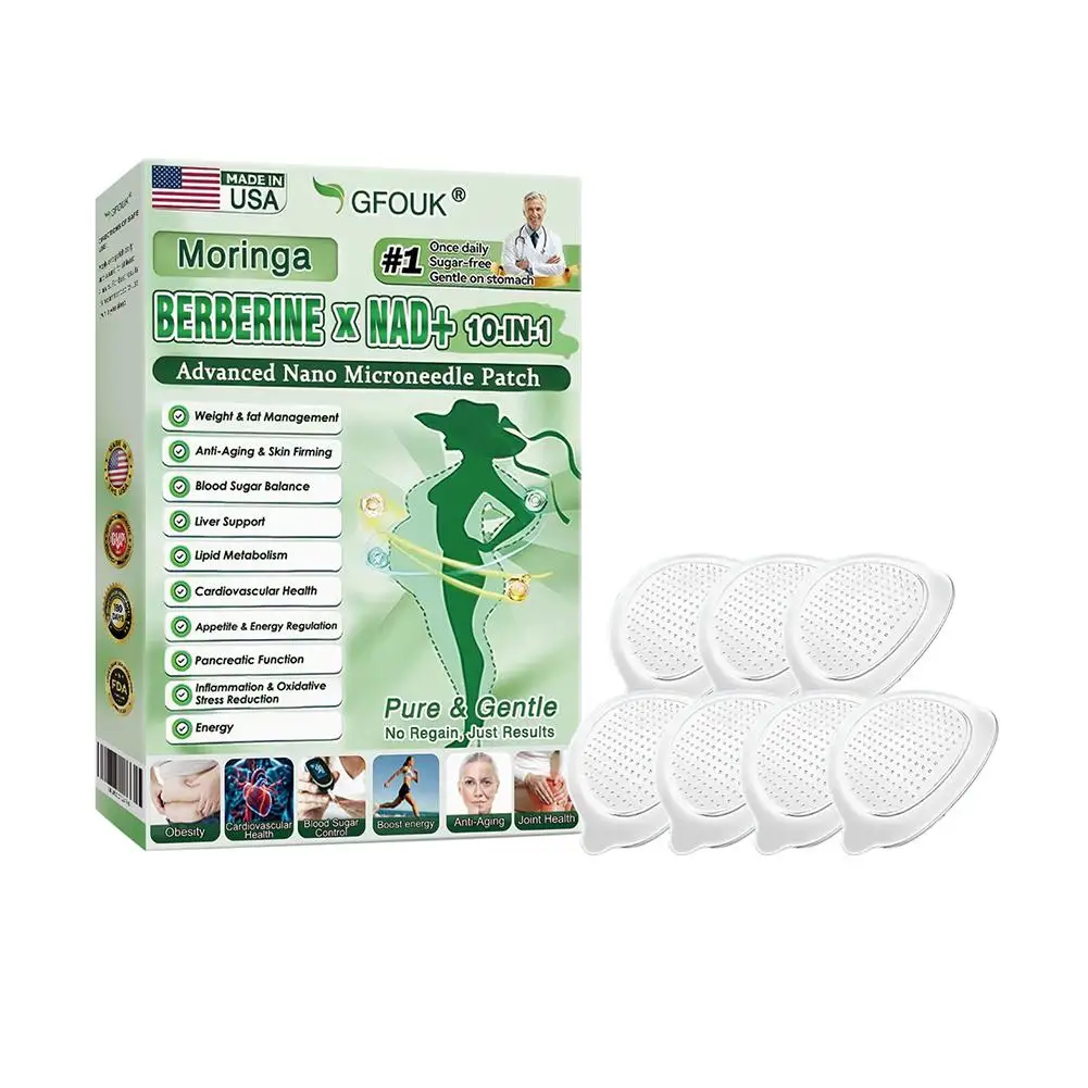 1/2/3 Dozen Moringa Nano Microneedle Patch Milde Natuurlijke Patches Hydraterende Verstevigende Huid voor Vrouwen & Mannen Nano Microdarts Patch