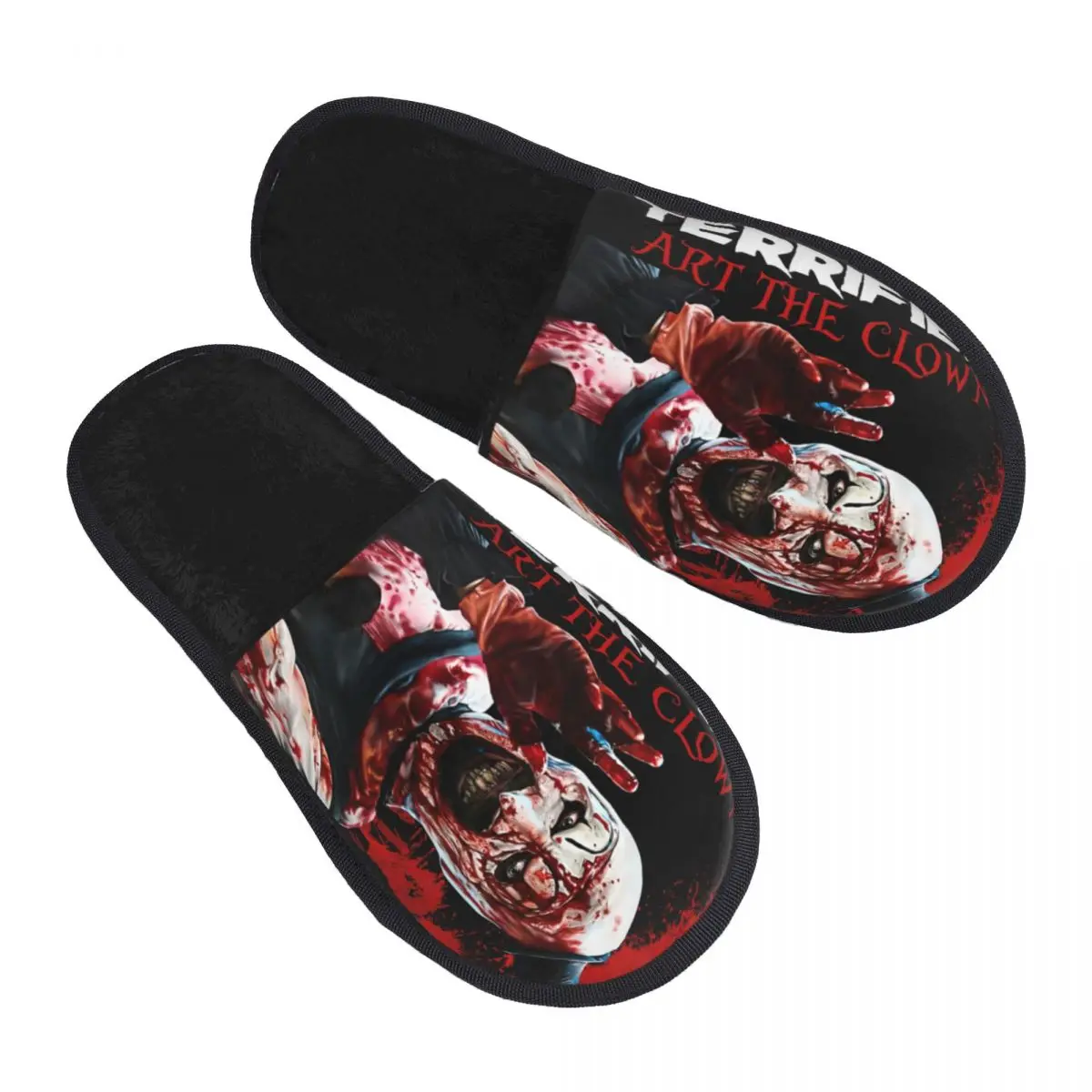 

Art The Clown Halloween Horror Terrifiers Comfy Scuff With Memory Foam Slippers Women Hotel House Shoes