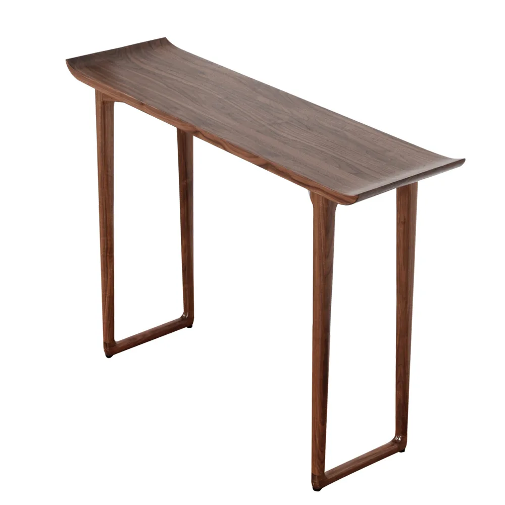 LH новый входной стол из массива китайского черного ореха, роскошный чрезвычайно узкий входной столик у стены