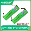 리튬 이온 충전식 배터리 및 DIY 니켈 시트, 3.7V VTC6, 3000mAh 18650, VC18650VTC6 배터리, 도매 면세 4