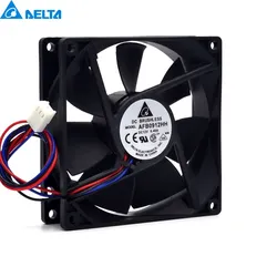 1Pcs  AFB0912HH DC 12V 0.40A 92X92X25mm 92mm 3-wire 3-pin Connector Cooling Fan For Delta