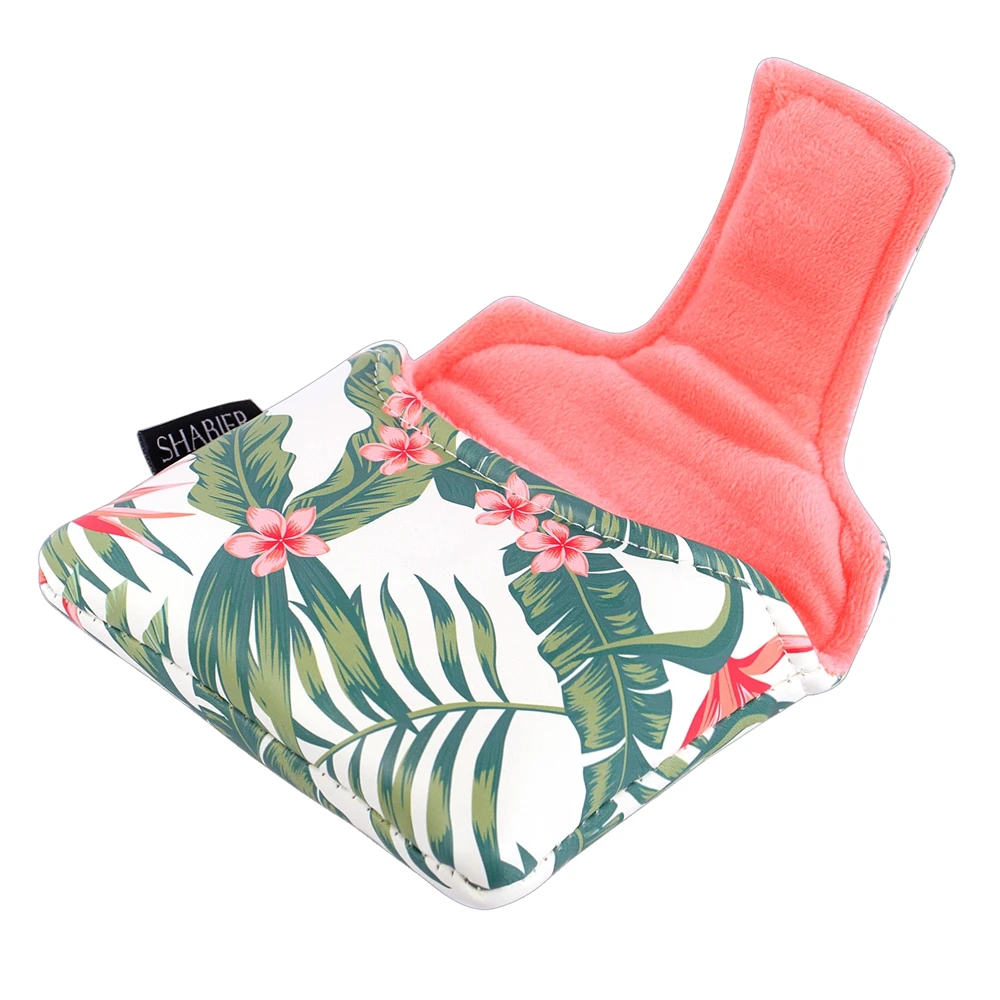 Copricapo per mazza da Golf con stampa in pelle PU stile hawaiano opzione Driver Fairway Wood Hybrid Putter Covers