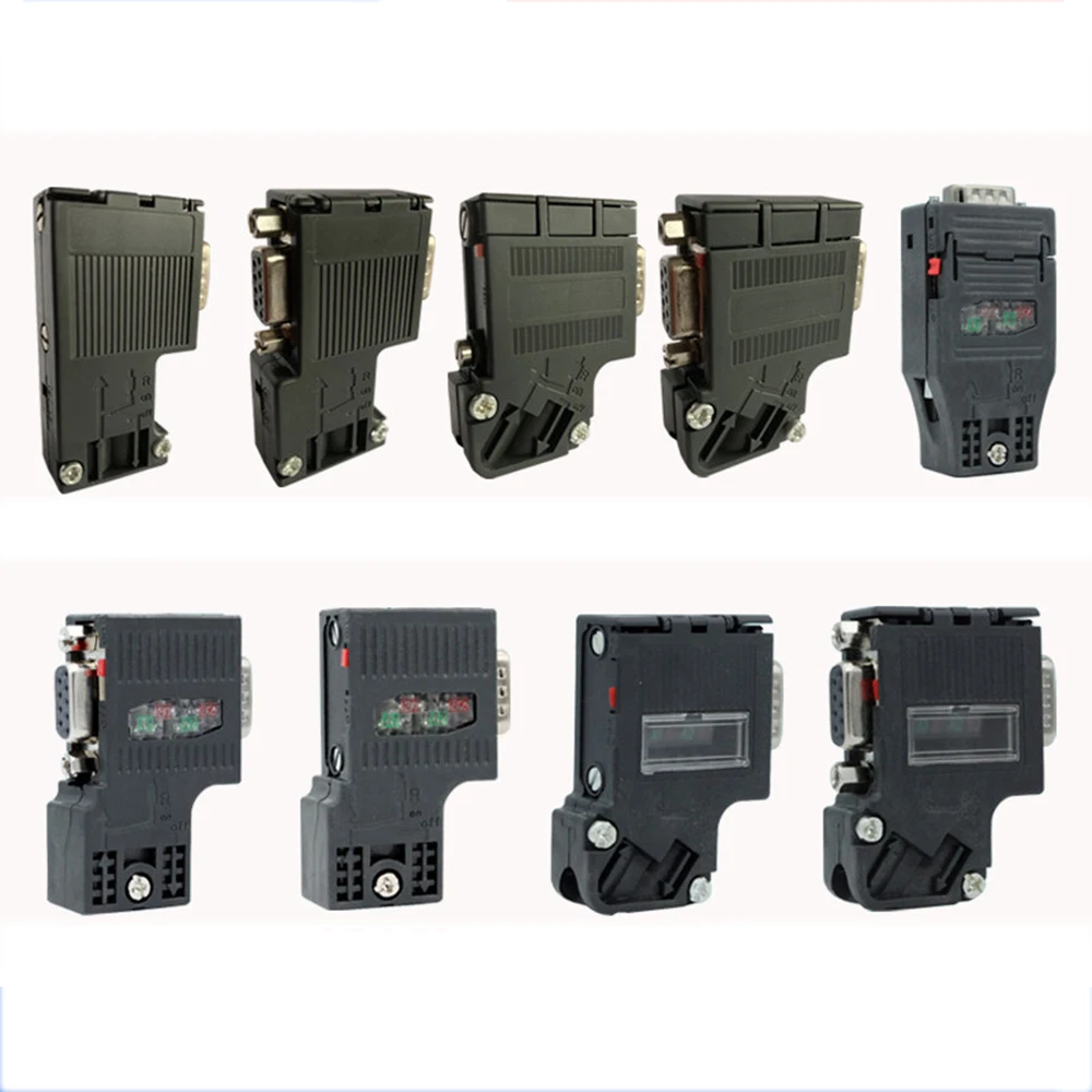 Applicable to PROFIBUS DP Bus Connector 6ES7972-0BA12-0XA0 for Siemens S7-300 S7-400 PLC RS485 DB9 9-Pin 90 Degree Without PG Po