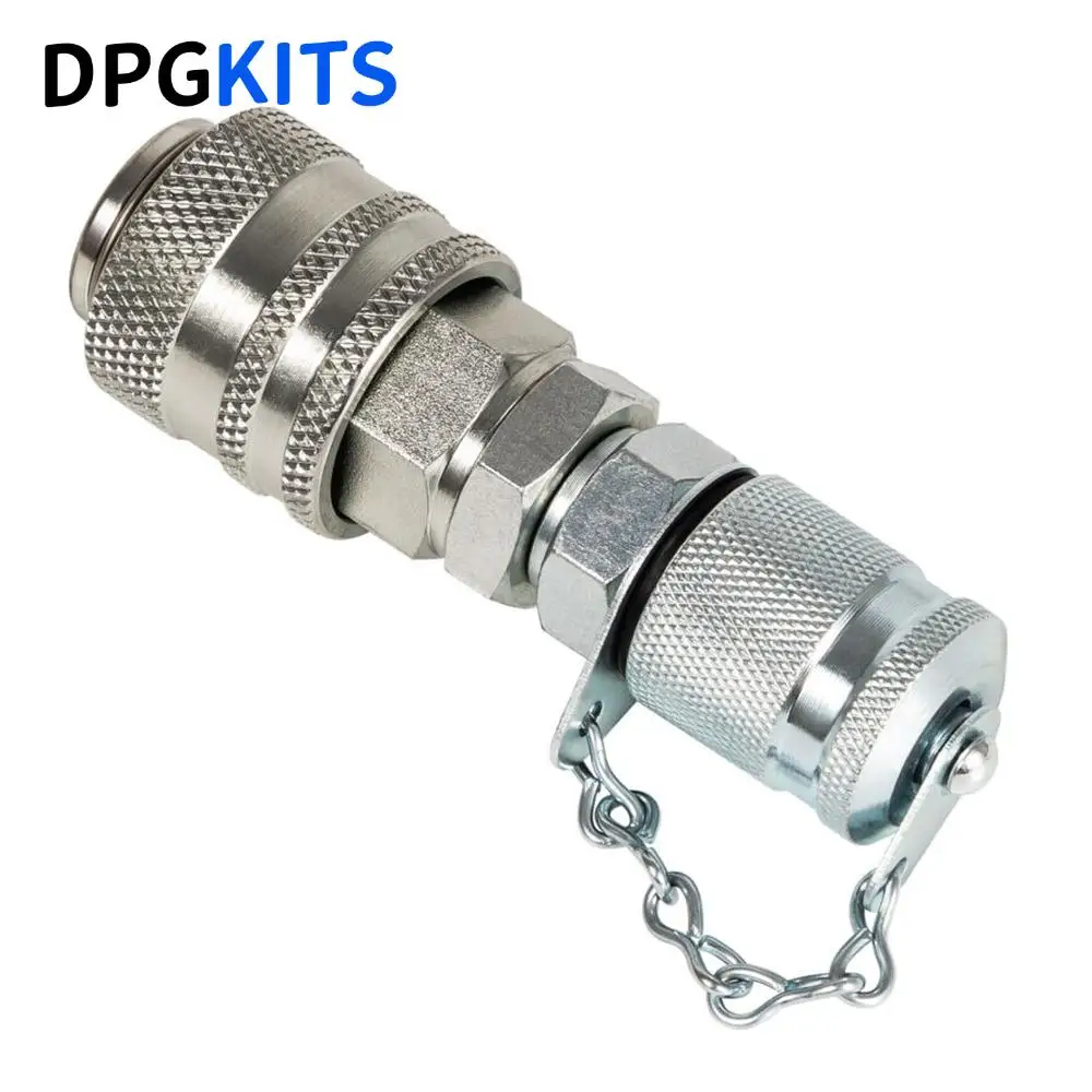 Hydraulic Pressure Test 6000PSI/400BAR G1/8 Quick Connector fits Cat CASE JD PD Series Coupler