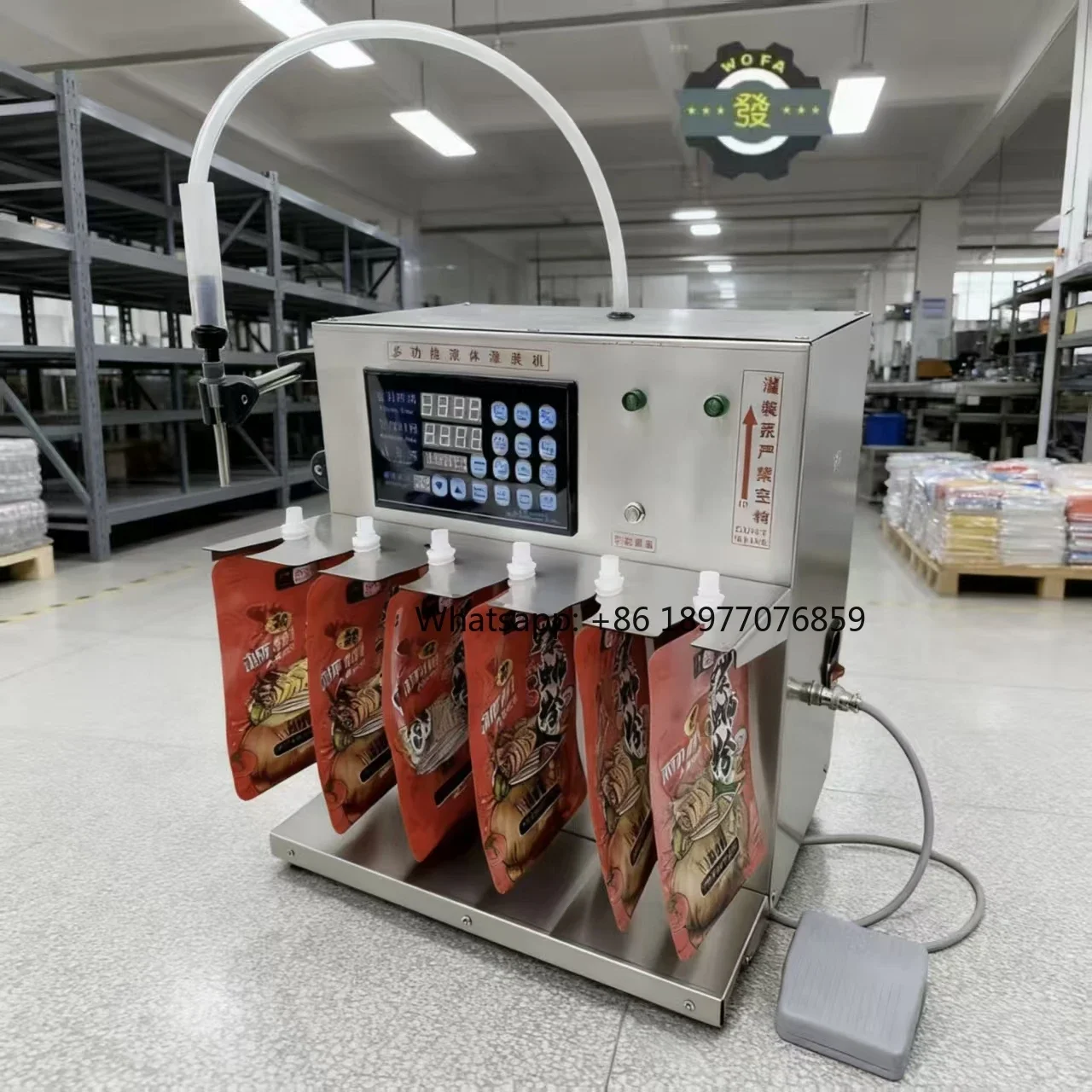Semi-automatic Spray Bag Mini Liquid Filling Machine With Tabletop Upright Bag Metering Pump For Beer, Water, And Beverages