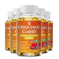 Greensure Ultra High Absorption COQ10 Coenzyme Q10 Capsules Promotes with Absorption, Premium Grade Coq 10, Vegan