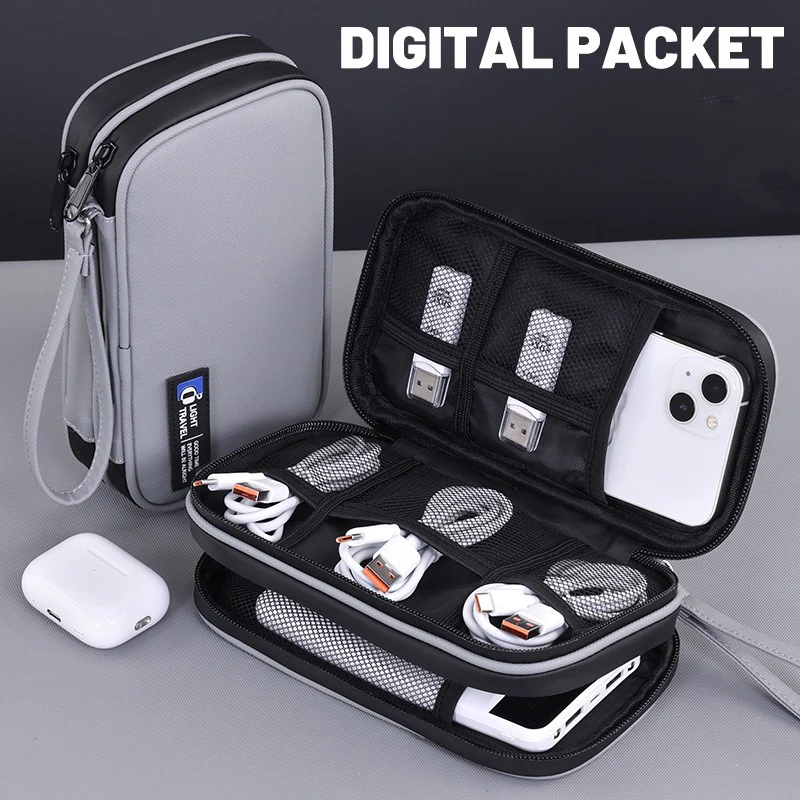 

Сумка для цифрового хранения для путешествий и бизнеса, электронные аксессуары, кабель для передачи данных, зарядное устройство, блок питания, сумка для хранения USB-флеш-накопителя