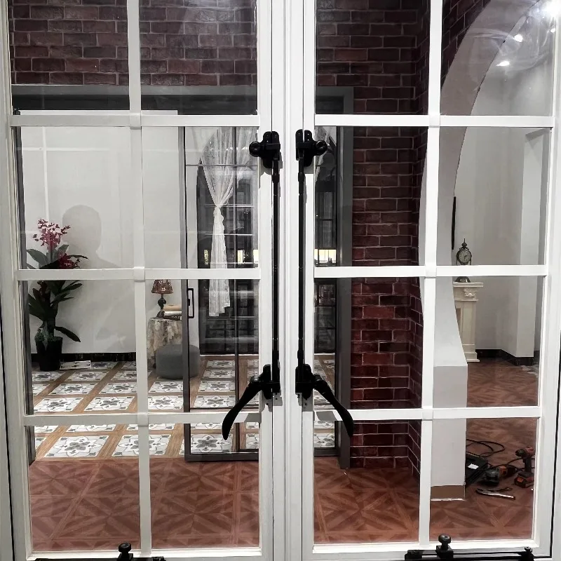 Customization Market Popular French Style Aluminum windows with Customized Grill in House Casement French Windows
