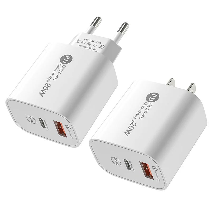 PD 20W USB Charger Quick Charge 3.0 Fast Phone Charger Adapter Tyep-C For iPad Huawei Xiaomi Samsung