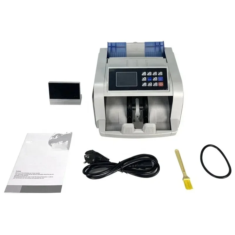 Máquina contadora de billetes con detector de billetes falsos, pantalla TFT 2820T2, calculadora de dinero, detector de dinares iraquíes y cedis de Ghana, ¡muy vendida!