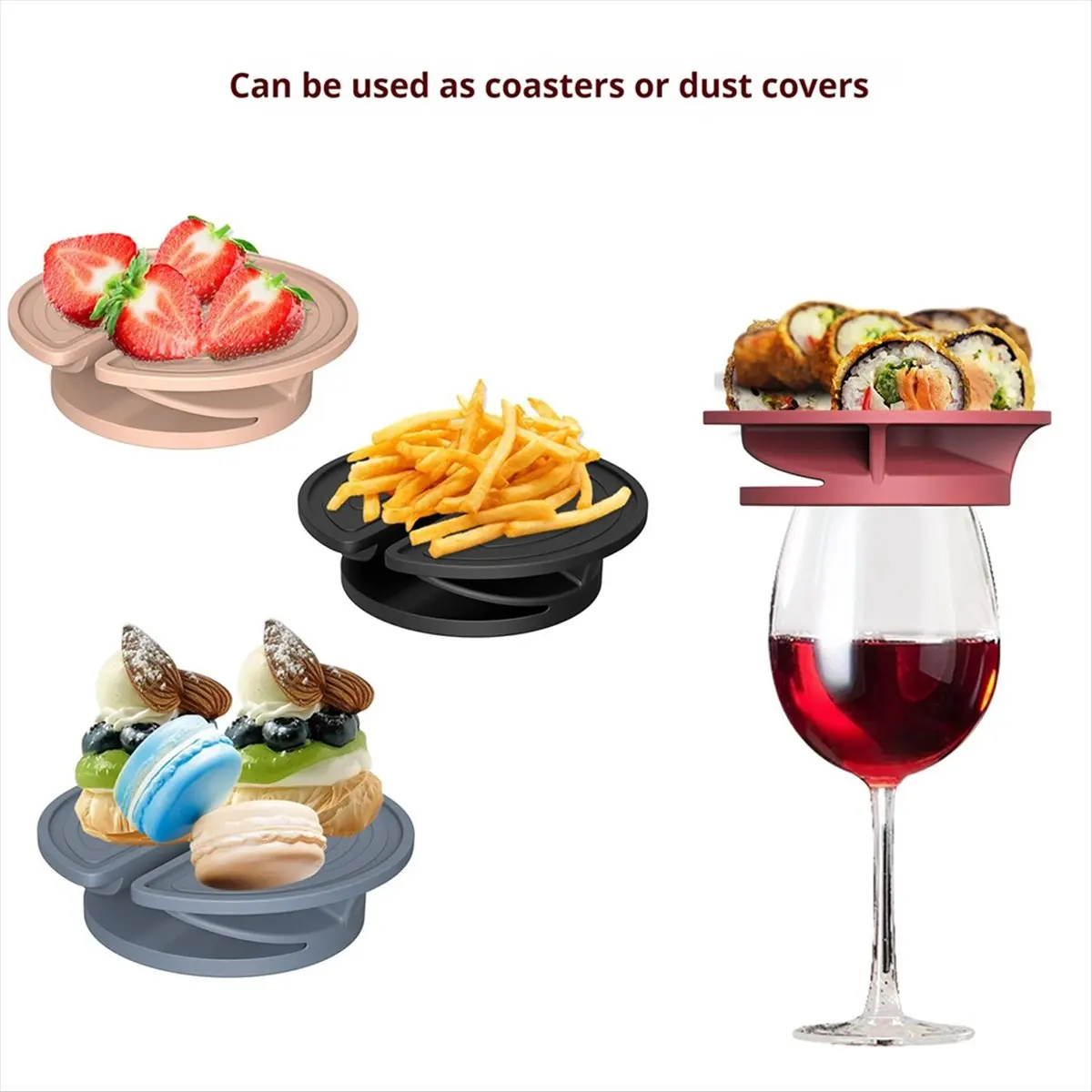 (ABYM) Portavasos para Vino de Exterior, Soporte Fijo para Copas de Vino, Portavasos con Ventosa para Barco y Pesca, Color Negro