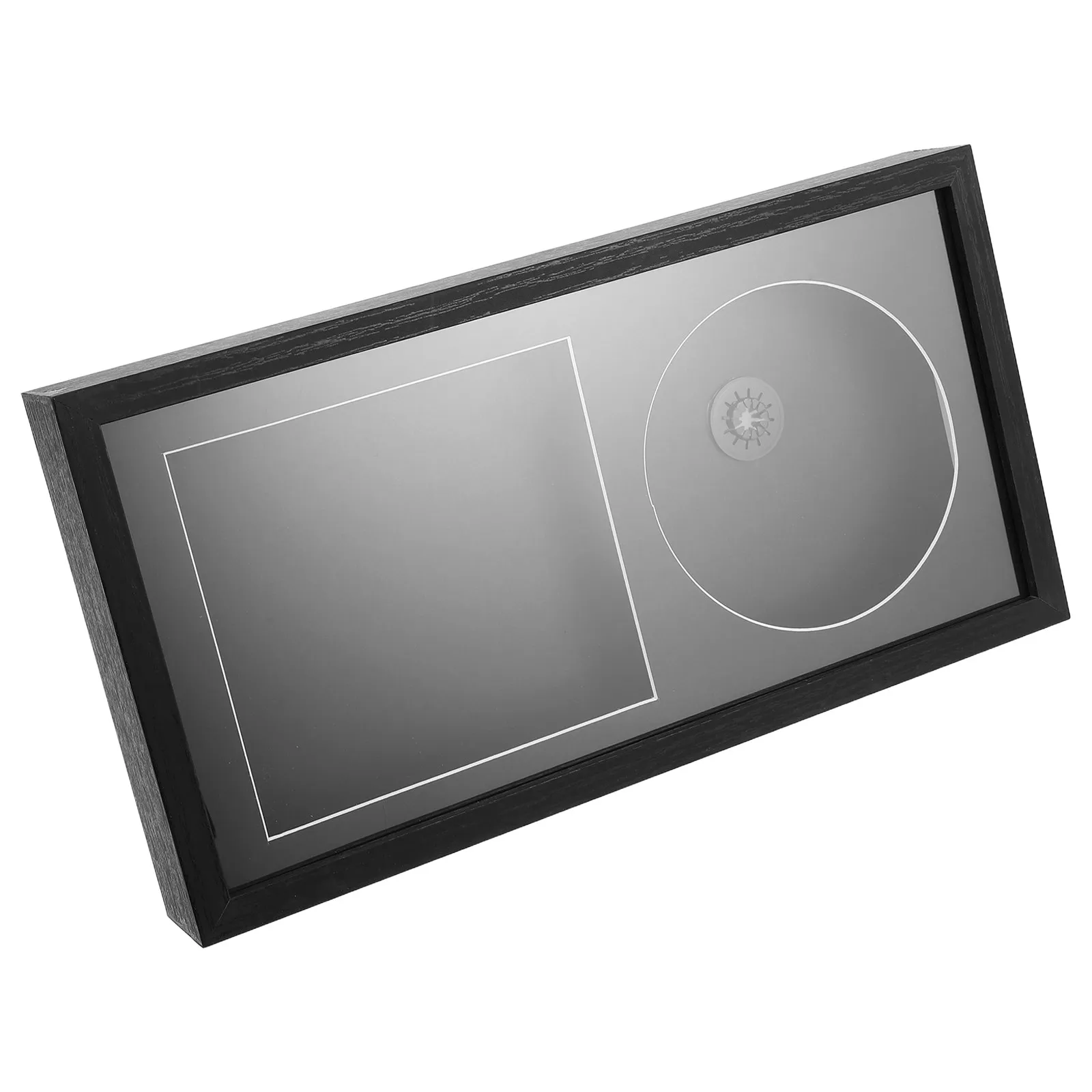 Cd Photo Frame Hollow Stereoscopic Vinyl Display Frame Album Wall Rack Secure Dustproof Music Decor Organizer
