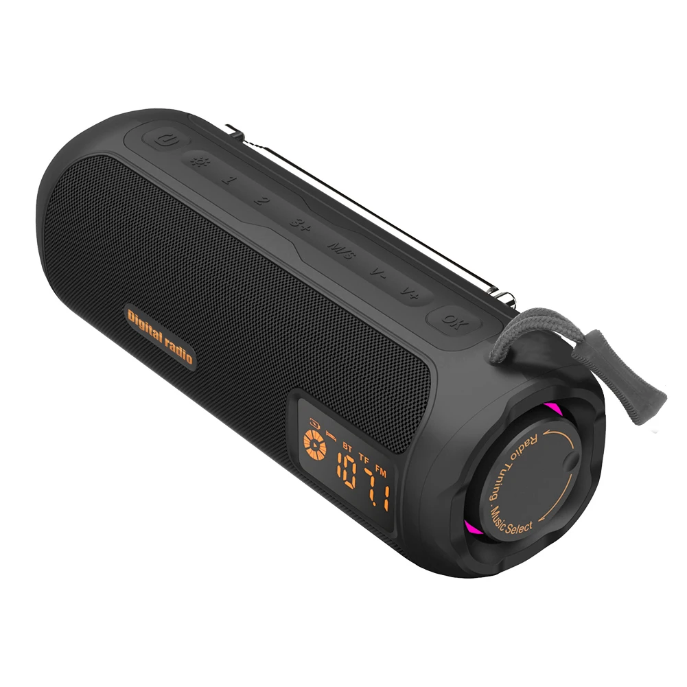 

Wireless BT Speaker AM FM Radio Support TF Card Rechargeable Radio for Indoor Outdoor