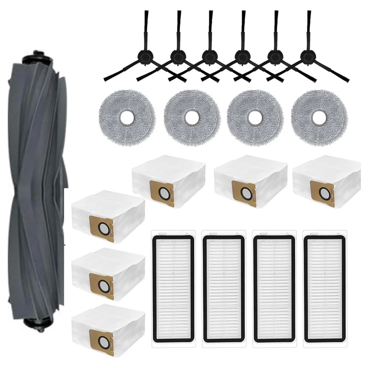 Per Dreame L20 Ultra X20 Pro X20 Pro Plus Robot Aspirapolvere Parti di ricambio Spazzola a rullo Filtro Mop Pad Sacchetto per la polvere