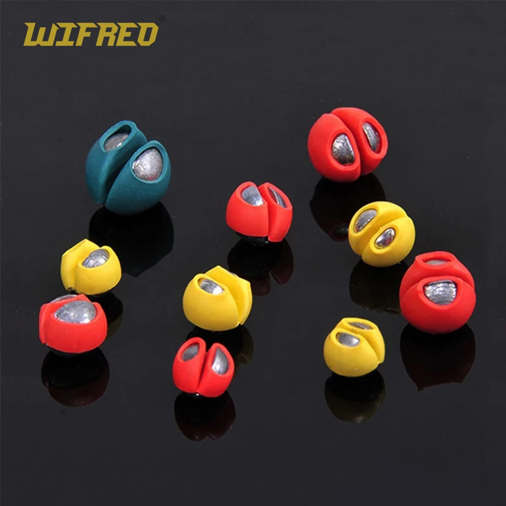 100PCS/Lot Premium Rubber Coated Split Shot Weight Sinker Fishing Tackle Accessories