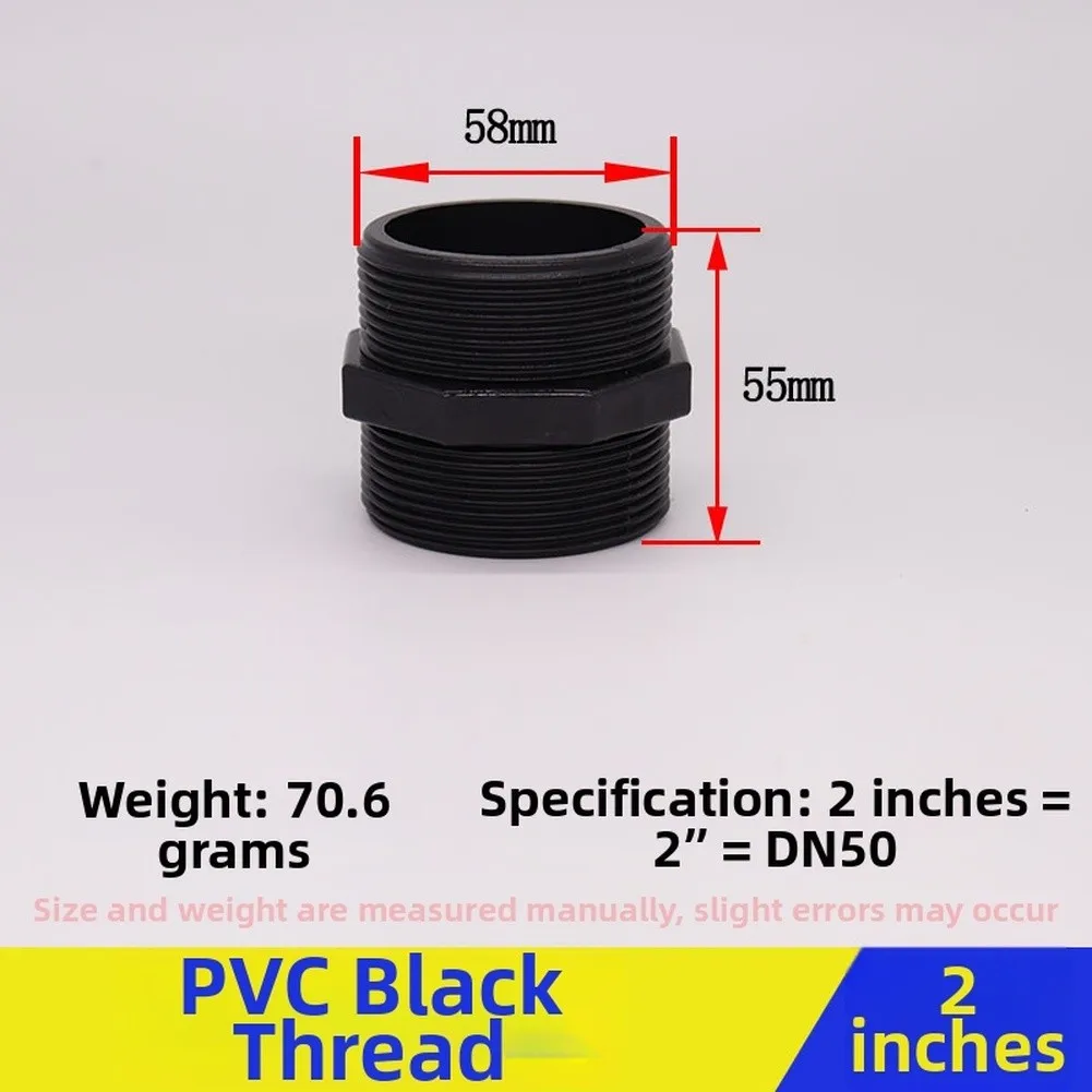 Industrial Plumbing Adapter Double Male Threaded High Pressure Tolerant Easy Installation Process Robust Polypropylene Material